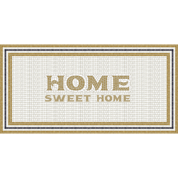 Alfombras vinílicas de Ceramiko - Mosaico romano "Home sweet home"
