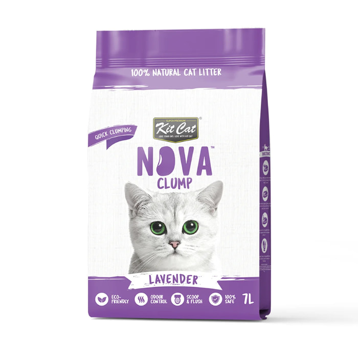 Pack 2x Kit Cat Arena Eco Nova Pack Ahorro - Lavender 7 L Arena para gatos