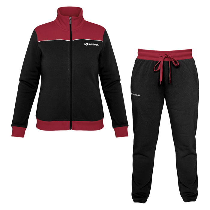 Tuta Donna SUPERGA Cotone Felpato Full Zip