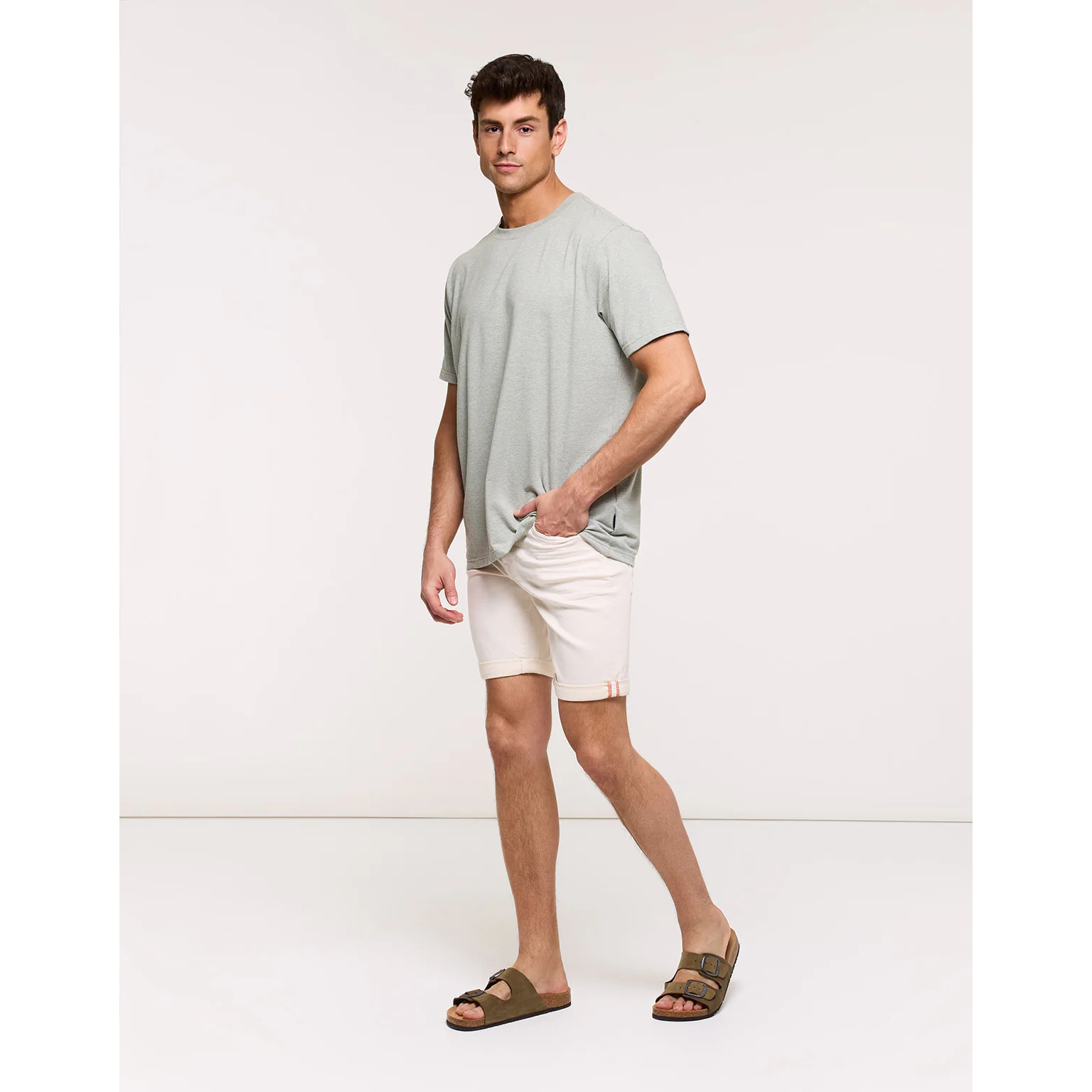 Camiseta Líneas Finas Verde - Malak