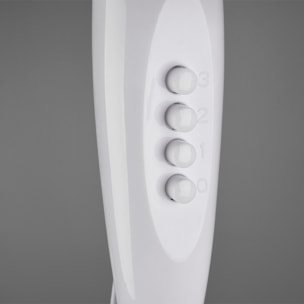 Bergen - Ventilatore a piantana in plastica e metallo dal design tradizionale. Ø44 cm colore bianco