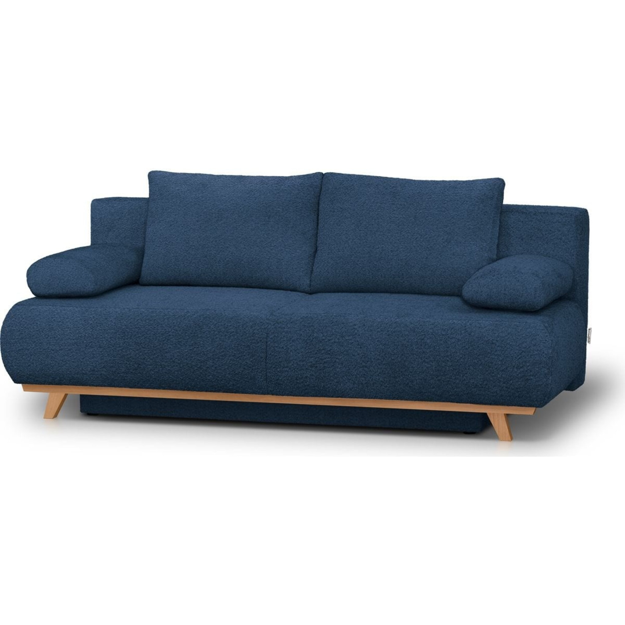 Canapé convertible 3 places en tissu bouclé - LARIA
