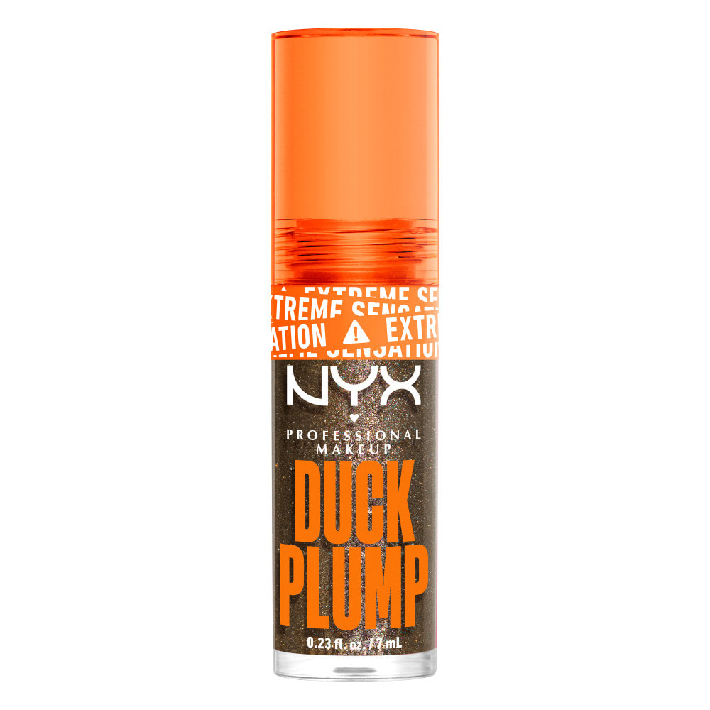 NYX Professional Makeup Gloss Duck Plump repulpant et pailleté Onyx-Pected