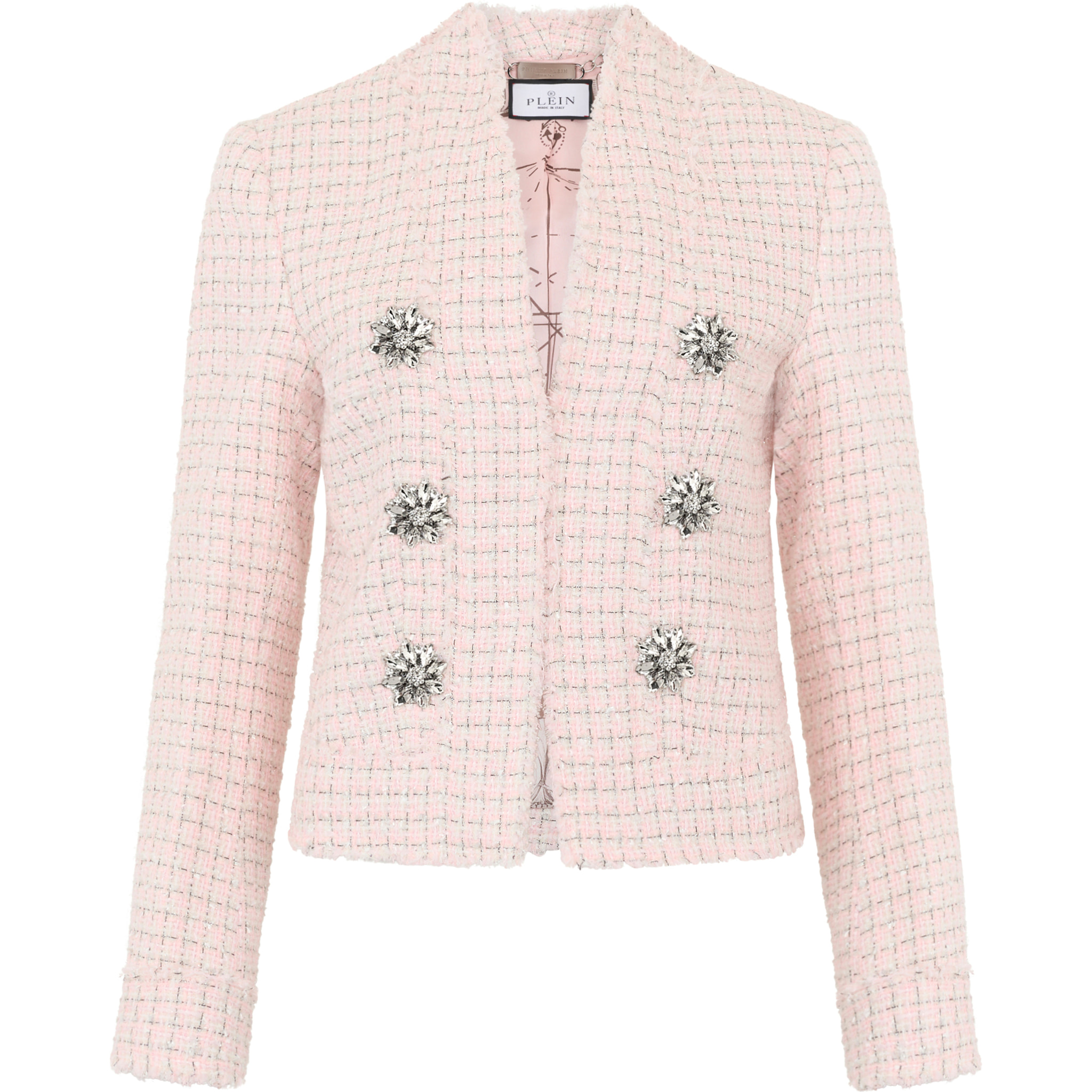 PHILIPP PLEIN Tweed Jacket Crystals