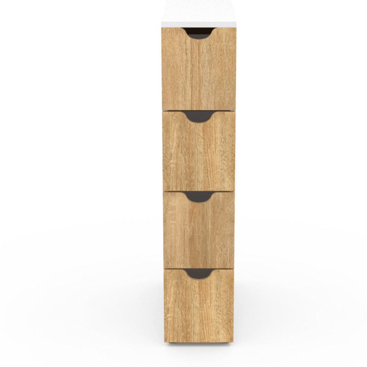 Meuble d'appoint 4 tiroirs avec roulettes