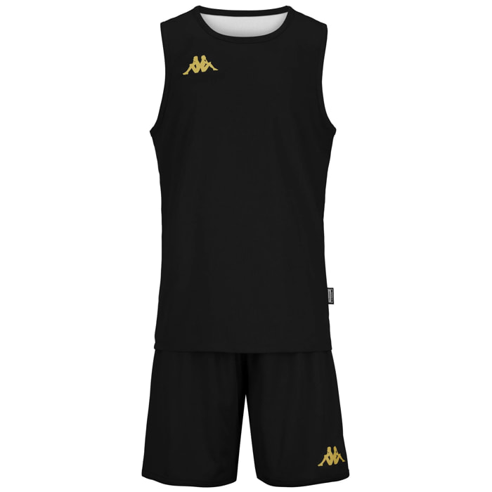 Kappa - Conjuntos Niño Negro - Kappa4Basket Dancosi