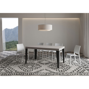 Tavolo allungabile 90x160/264 cm Flame cashmere gambe antracite