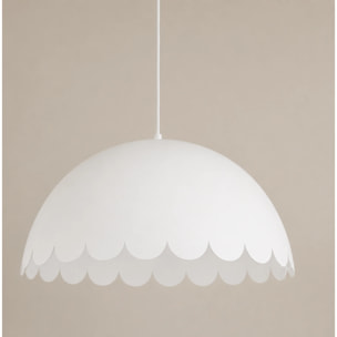 Suspension en métal blanc D50 cm - Flow