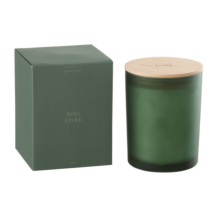 J-Line bougie parfumée Accords Essentiels - Bois Givré - vert - 52H