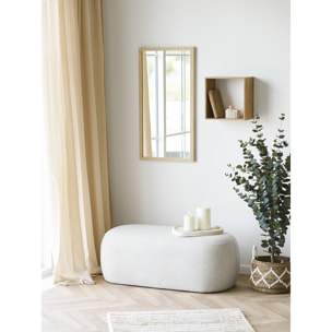 Specchio da parete Scottsdale con cornice in legno naturale 45x75 cm
