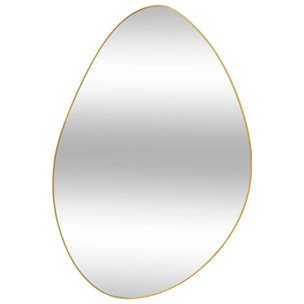 Miroir organique Roman doré 60x40cm