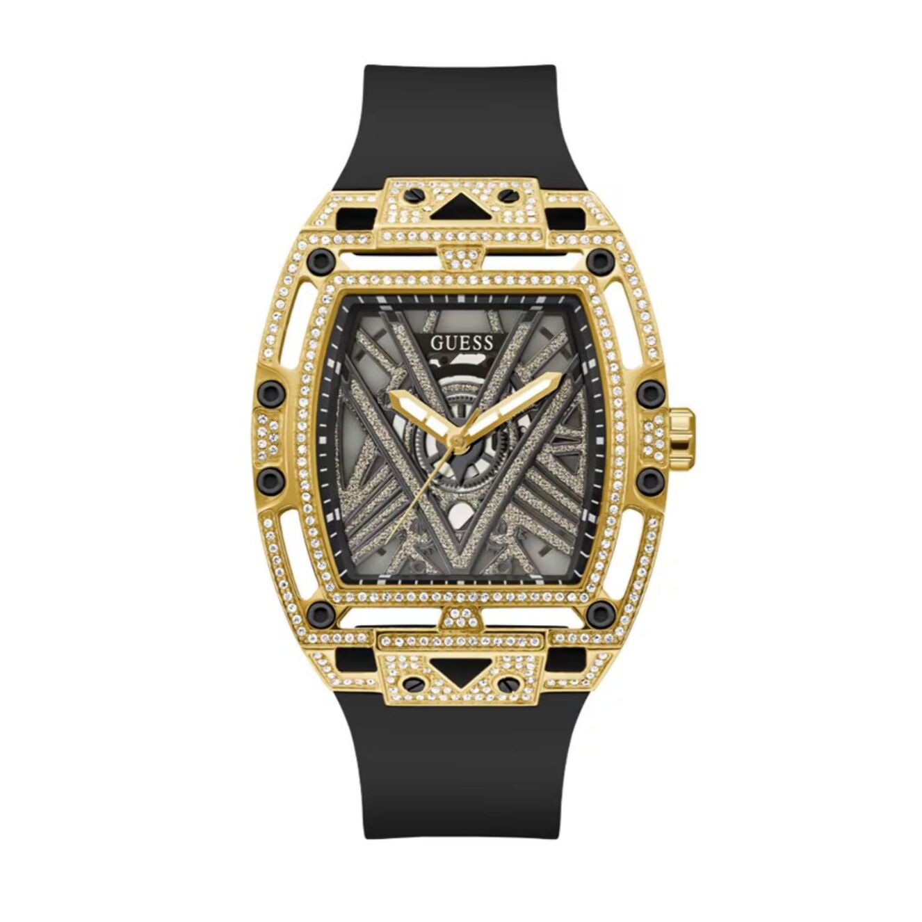 Reloj Guess GW0564G1 Hombre Analogico Cuarzo con Correa de Silicona