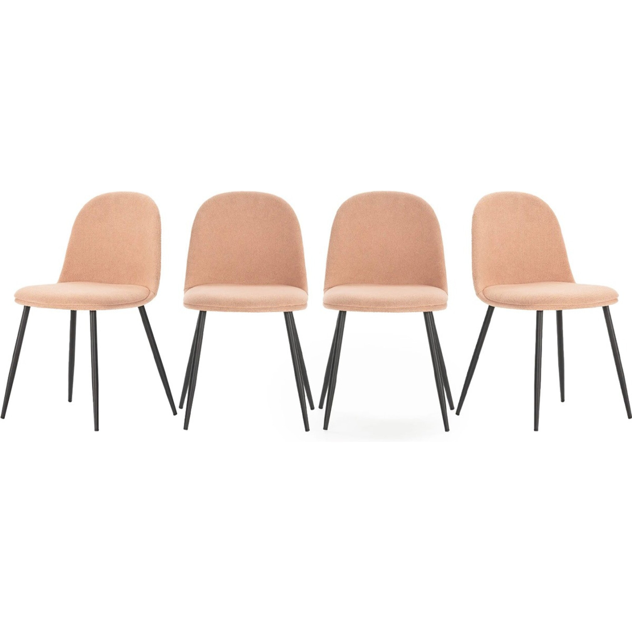 Lot de 4 chaises en tissu - HAVEN