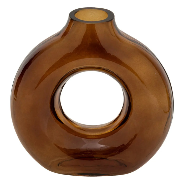 Vase "Circle" ambre H20,5cm