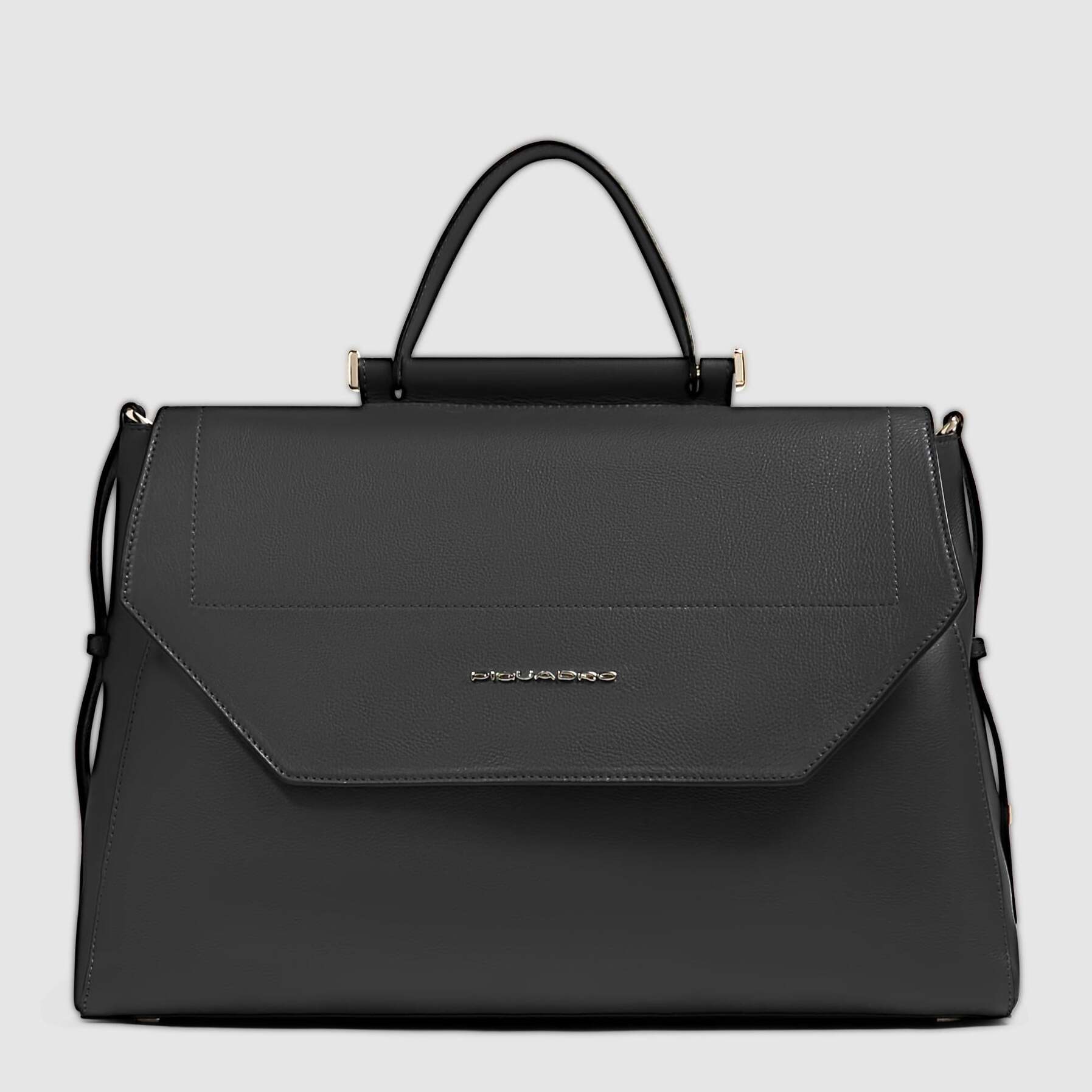 Piquadro Borsa donna modello satchel in pelle porta pc 14"