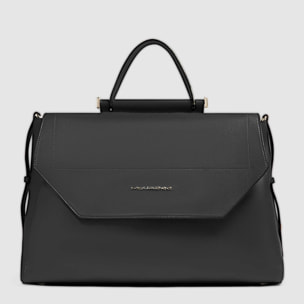 Piquadro Borsa donna modello satchel in pelle porta pc 14"