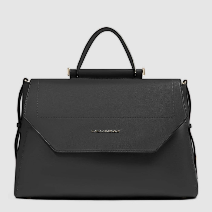 Piquadro Borsa donna modello satchel in pelle porta pc 14"
