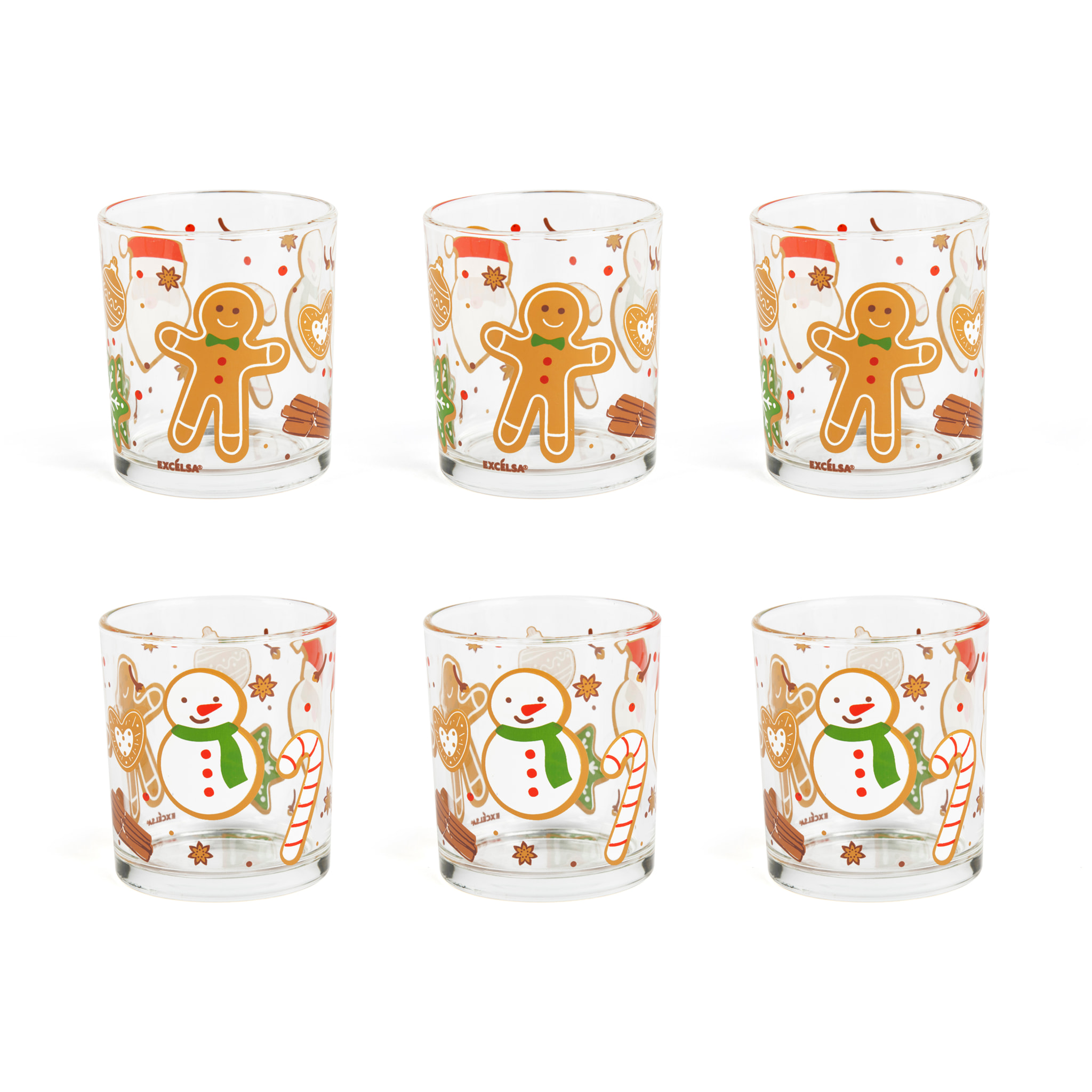 Set de 6 Verres Excelsa - Wonderful Ginger, Verre Multicolore
