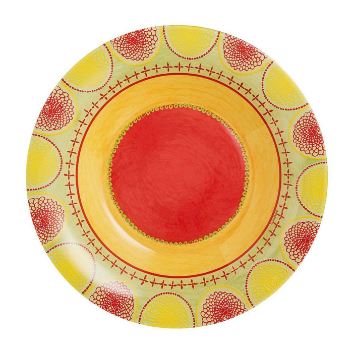 Assiette creuse orange 22cm Propriano - Luminarc - Verre opale extra résistant