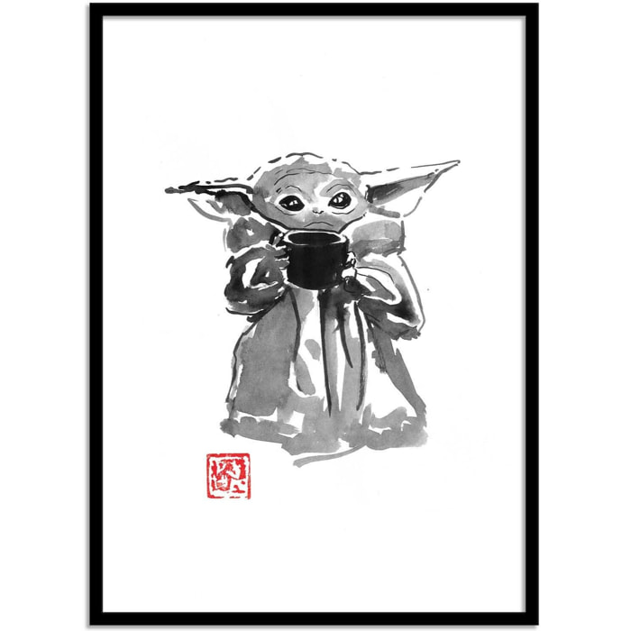 Affiche - Baby Yoda - Pechane Sumie