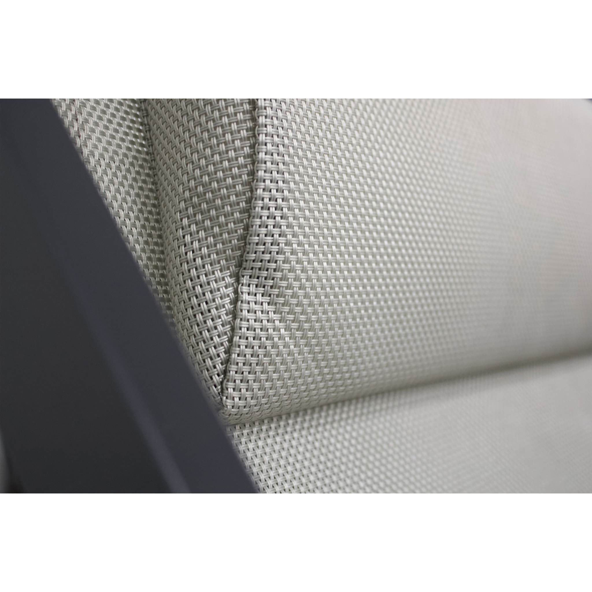 JULIA - Lot de 2 chiliennes de jardin en toile et aluminium