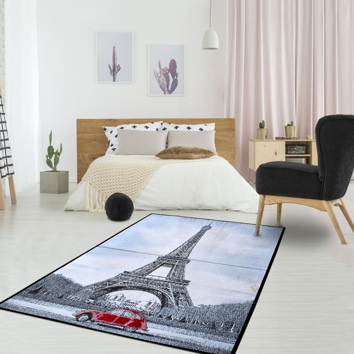 Tapis fin imprimé Leta our Eiffel