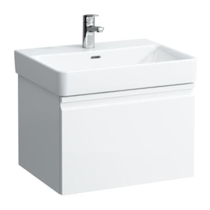 Pro S 57x45x39 cm meuble de salle de bain suspendu sous lavabo, blanc brillant (H4833710964751)