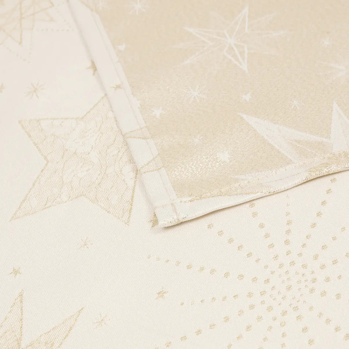 Nappe jacquard étoiles 140x240cm