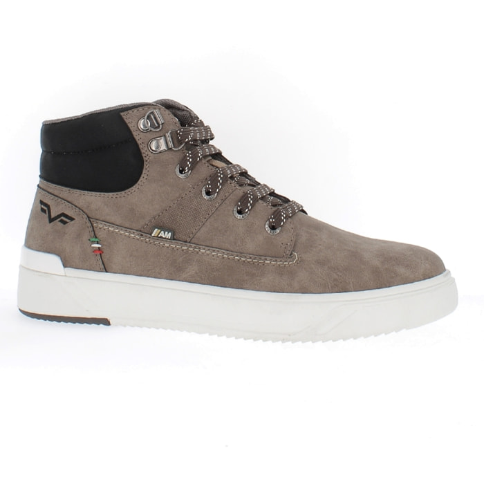 Armata di Mare Scarpe Uomo Sneakers Mid Stringate con Soletta Rimovibile in Memory Foam AMU W23D432 Taupe