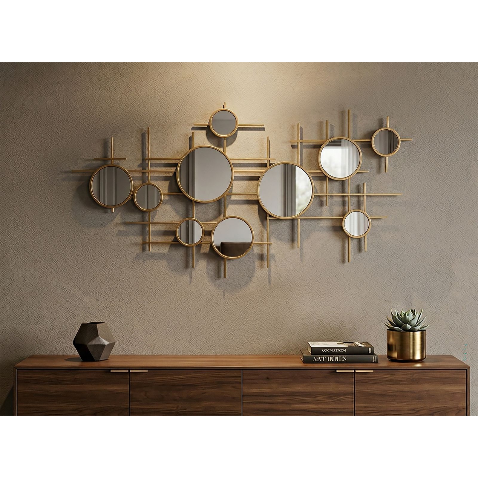 SPECCHIO GLOXY CM 117X4,5X61 (MISURA SPECCHIO CM Ø 18-13-8)