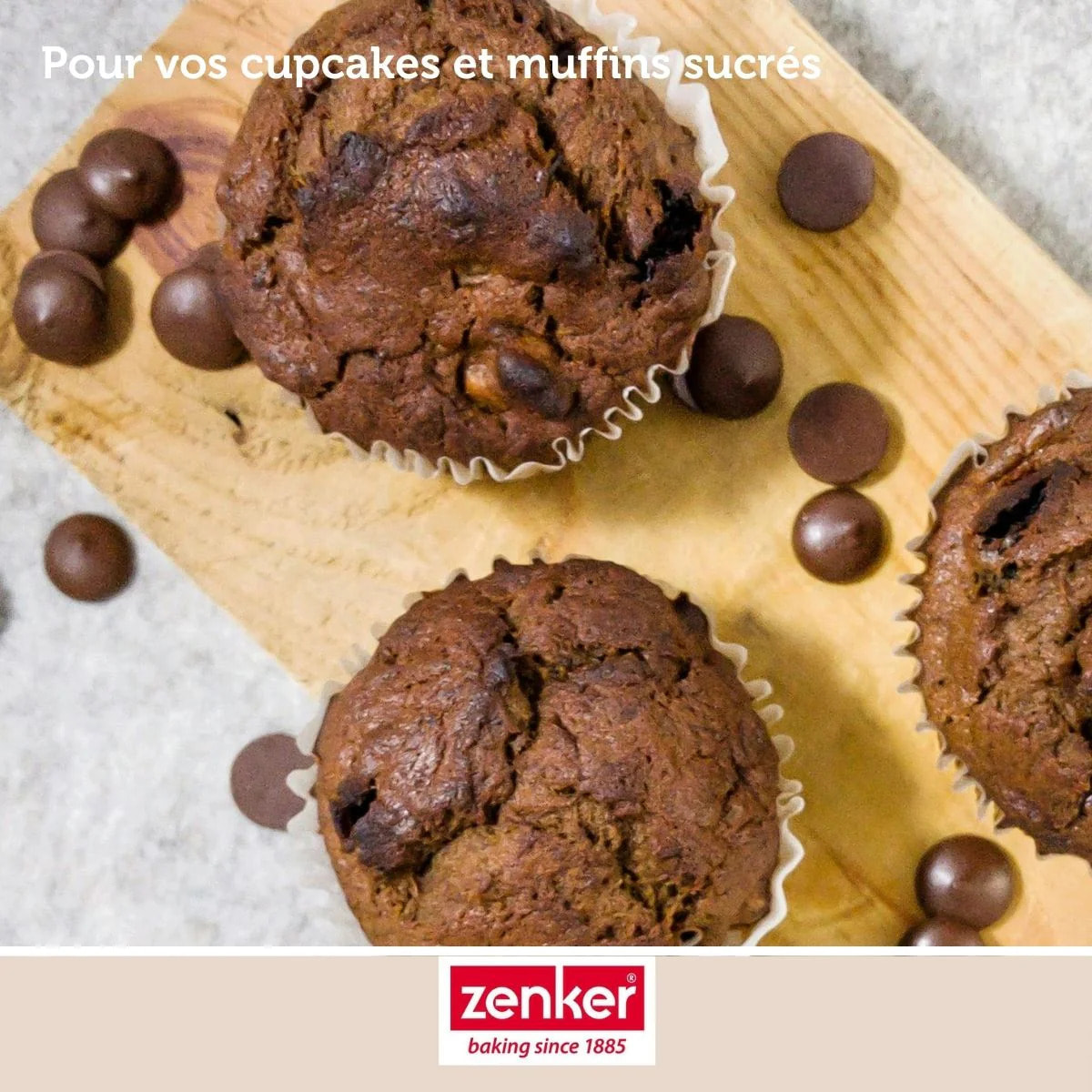 Lot de 100 moules à muffins en papier 5 cm Zenker Smart Pastry