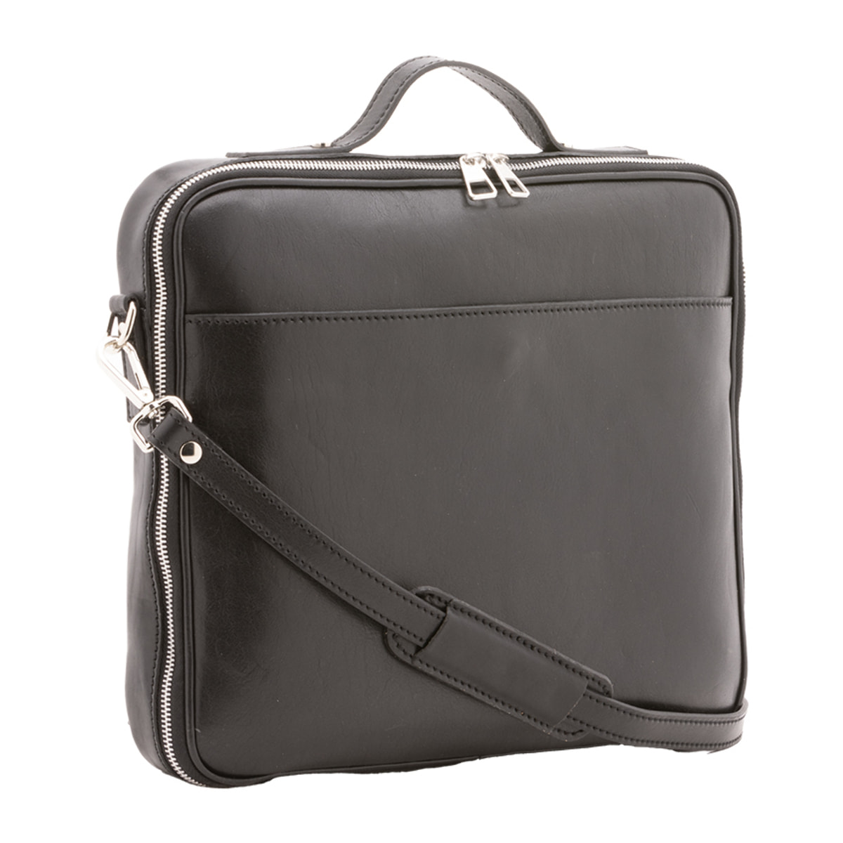 Borsa a mano  unisex In Vera pelle Made in Italy 38x32x6 cm