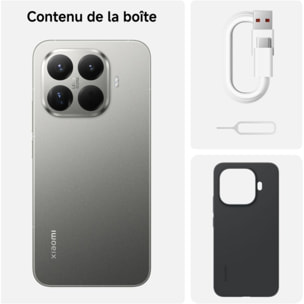 Smartphone XIAOMI 15T Pro concu avec Leica 512Go Gris