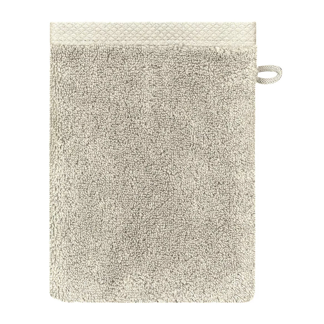 Gant de toilette pur coton 550 g/m² uni ivoire Elea ivoire