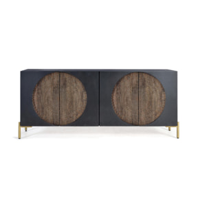 Aparador de Madera de Mango Estilo Rústico Étnico