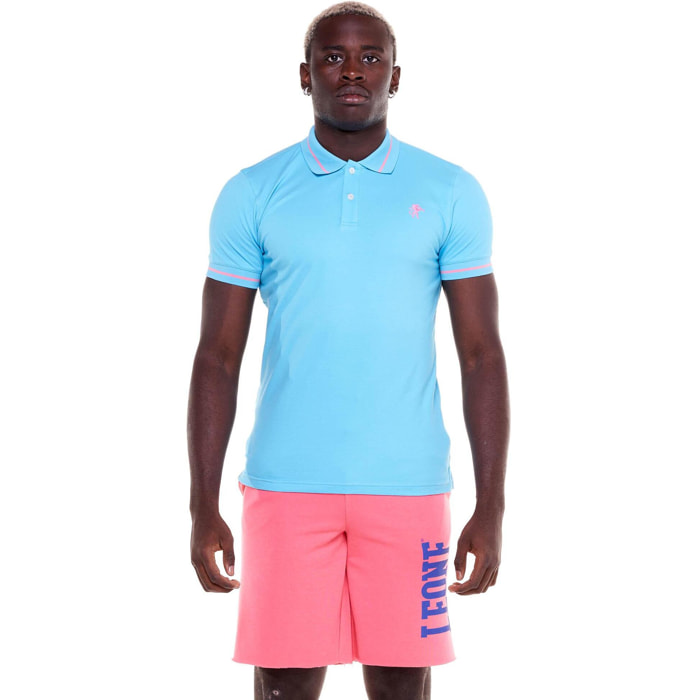 Polo de manga corta para hombre Leone 1947 línea Apparel Bold Color