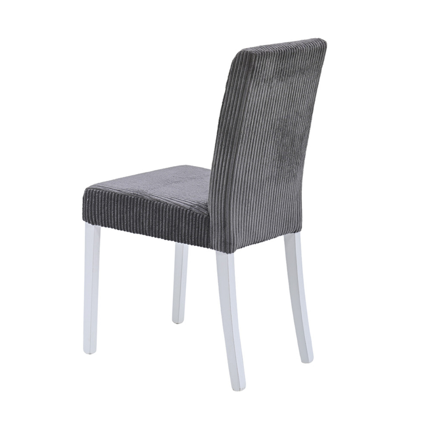 Gemma - lot de 2 chaises - en velours côtelé - Gris