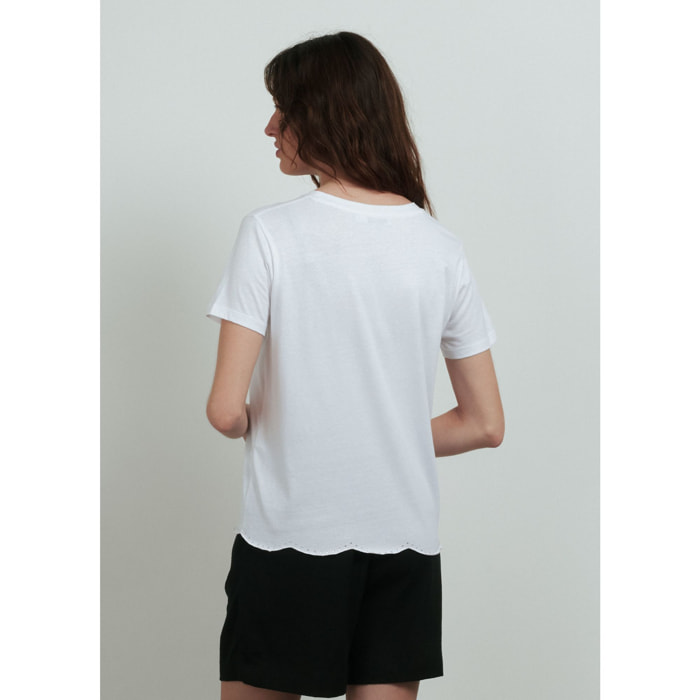 T-SHIRT BIANCO CONBIPEL