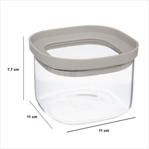 Bocal "Hermet" 0,4L en verre avec couvercle hermétique