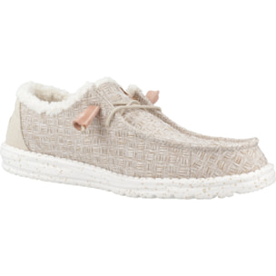 Zapatos Casual Mujer de la marca HEY DUDE  modelo WENDY WARMTH White