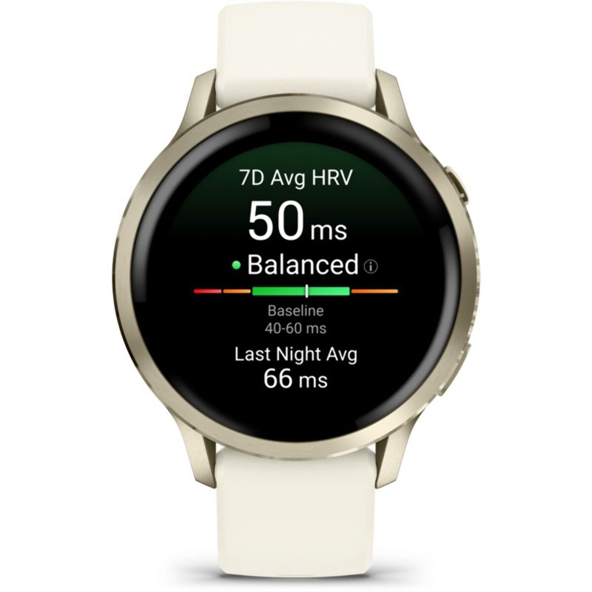 Montre sport GARMIN Venu 4 Beige/Lunar Or Silicone ivoir41mm