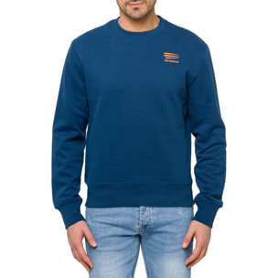 Felpa MAKALU girocollo in cotone Blu chiaro