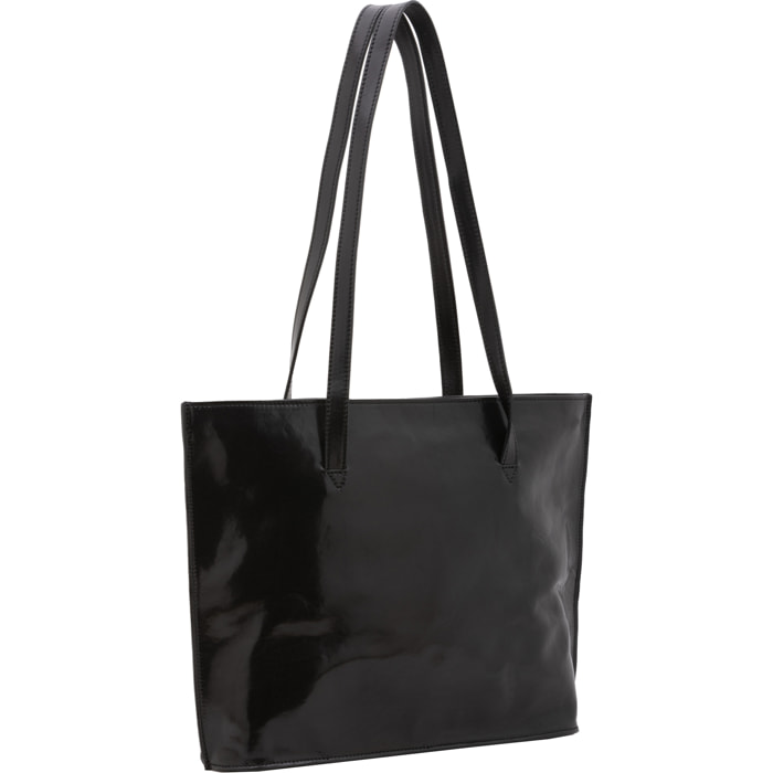 Borsa a spalla  da donna In Vera pelle Made in Italy 31x43x10 cm