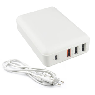 Caricatore USB con uscita PD100W + QC3.0 18W + doppia uscita 2,4A