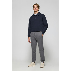Pantaloni jogger grigio asfalto con particolari Polo Club