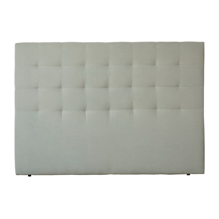 Tête de lit tapissée Neris -tableau de particules / mousse pu / textile-couleur bleu aigue-marine 165 x 120 x 6 cm