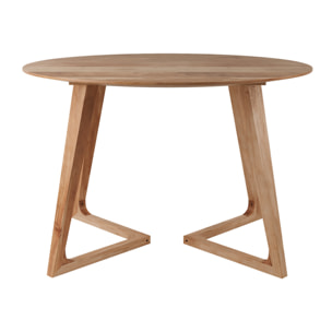 Table ronde 4 personnes en bois d'acacia D115 cm - Iguana