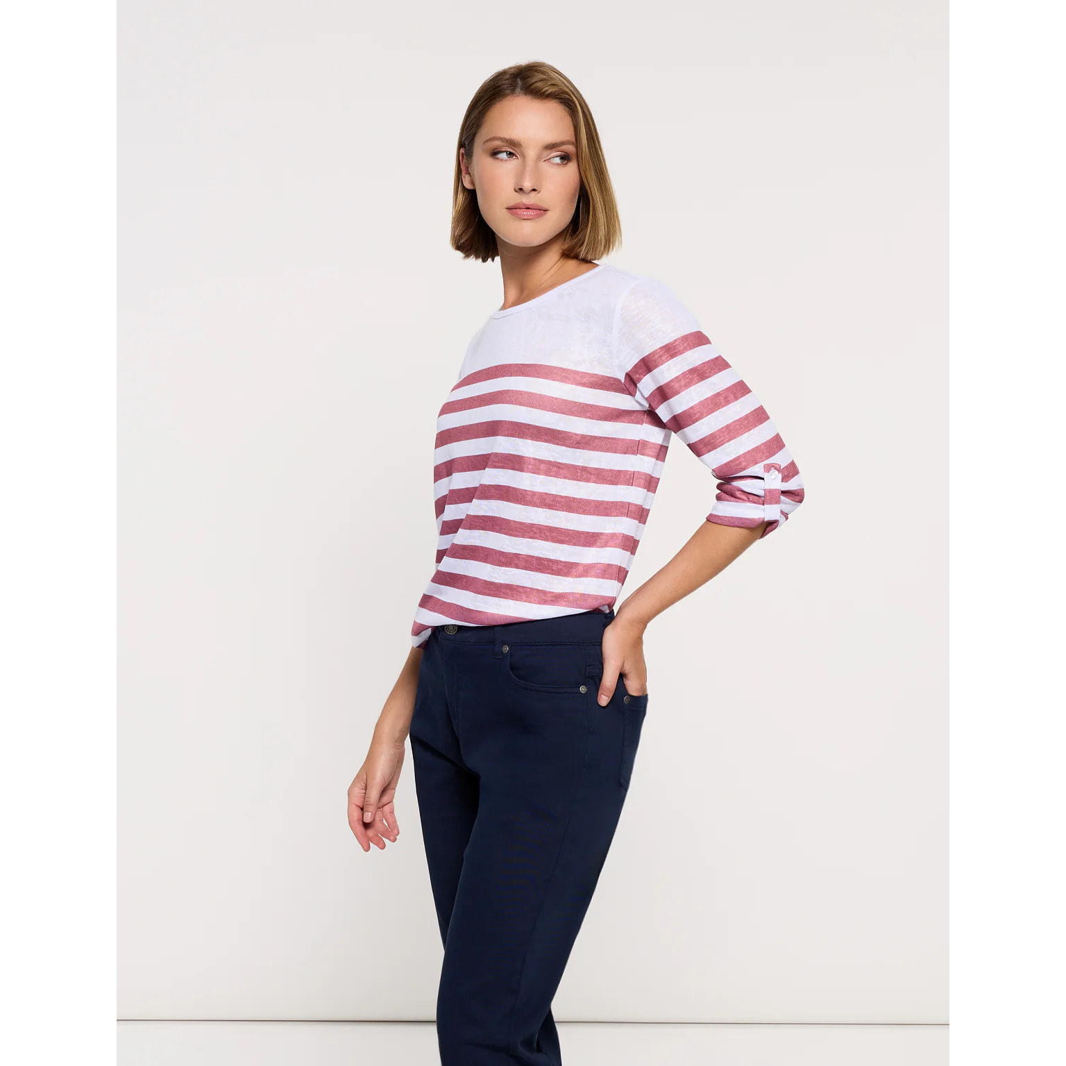 Camiseta Manga Media Rosa - Malberry