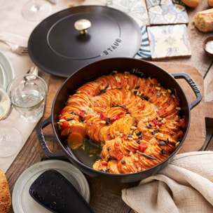 Sauteuse STAUB Chistera en Fonte, Ø 28 cm, 3,7 L, Noir Mat