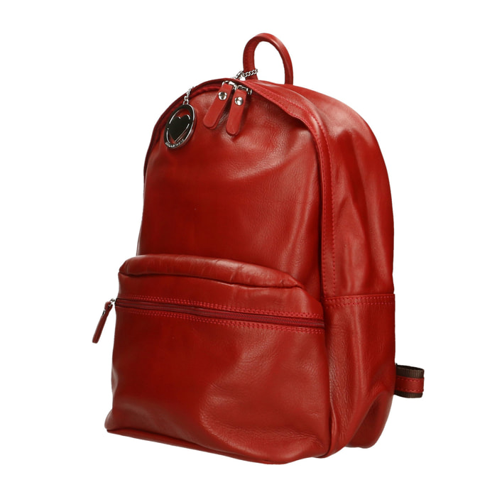 Chicca Borse Borsa Zaino Rosso